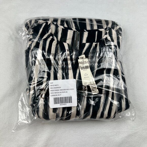 NEW Anthropologie Somerset Carbon Stripe Maxi Dress Size PXS - Picture 10 of 10